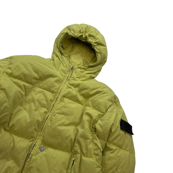 Stone Island 2021 Green Shadow Project Cotton Down Jacket - Large