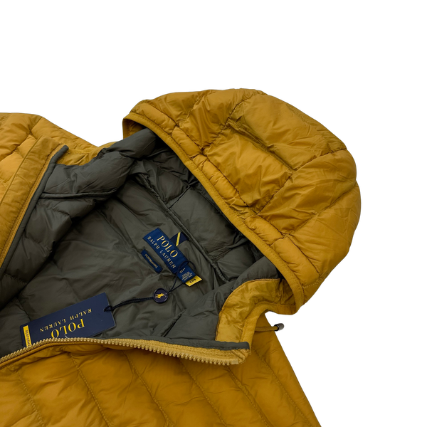 Ralph Lauren Yellow Padded Puffer Jacket - Large