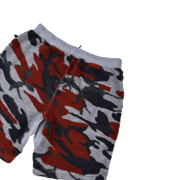Stone Island 2022 Thick Teddy Pile Camo Shorts - Large
