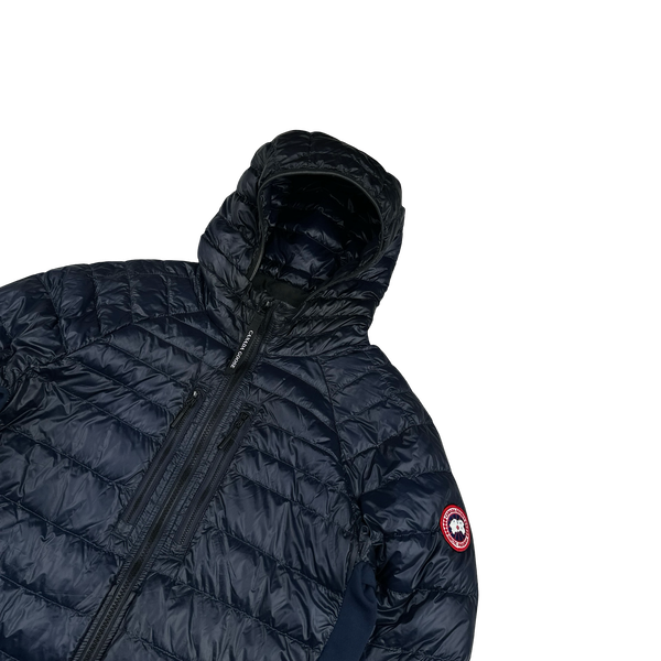 Canada Goose Navy Premium Down Hybridge Puffer Jacket - Large