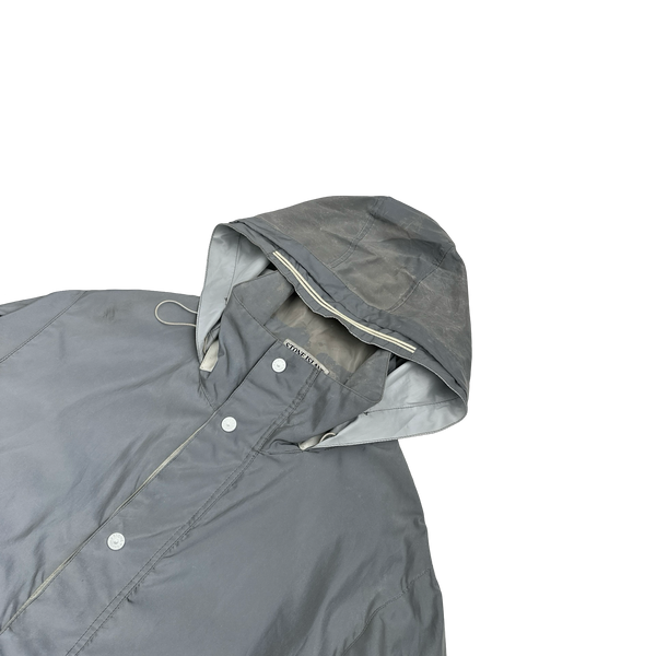 Stone Island 2011 Rare Archive Silver Reflective Jacket - Large