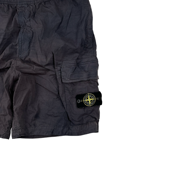 Stone Island 2024 Navy Cargo Shorts - 36"