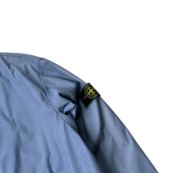 Stone Island 1995 Periwinkle Blue Nylam Vintage Long Jacket - XL