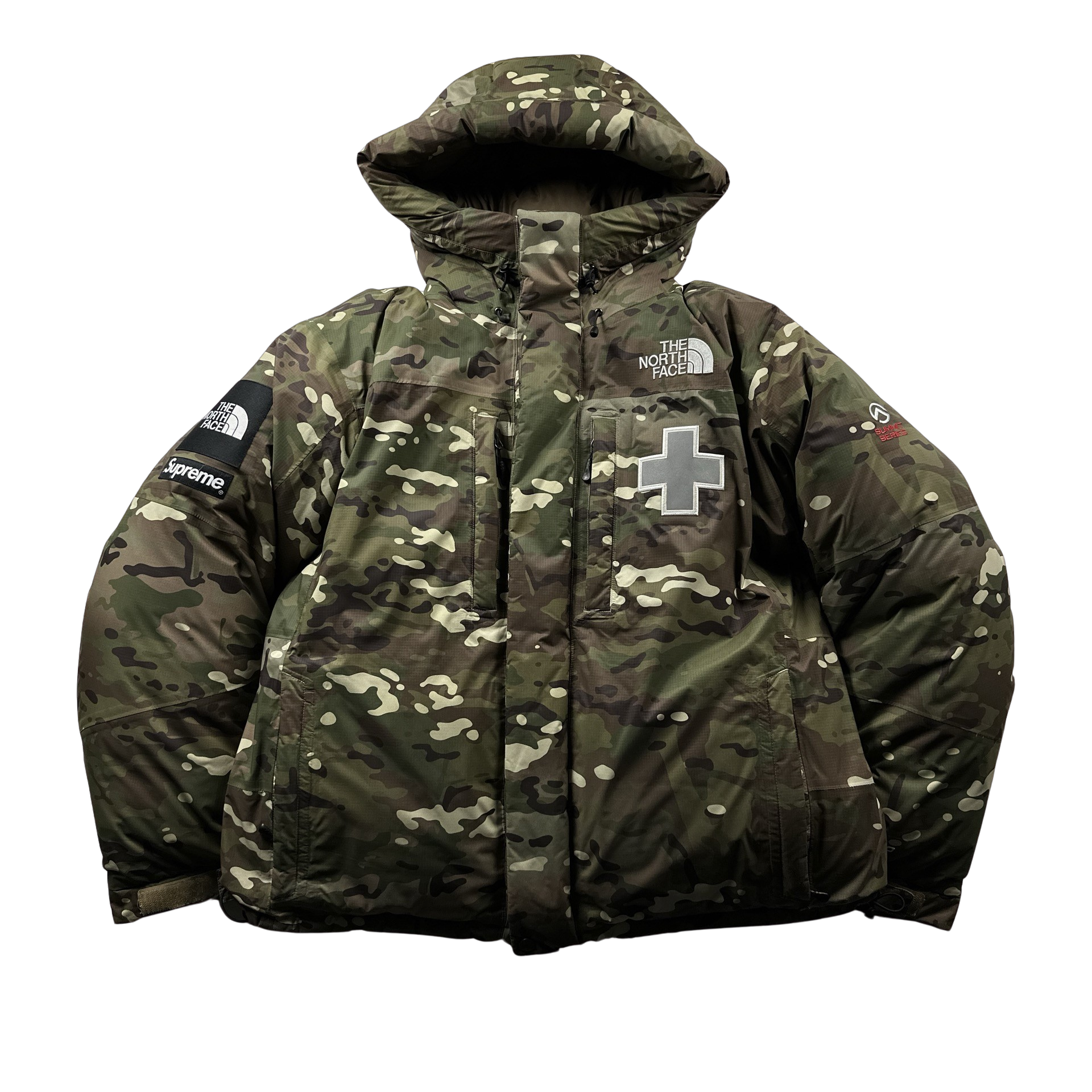 North Face X Supreme 2022 Rescue Mountain Camo Down Filled Puffer