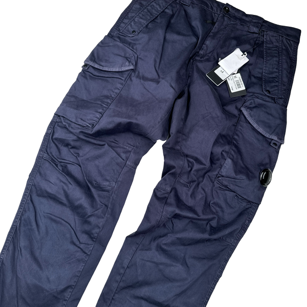 CP Company Navy Lens Viewer Loose Fit Cotton Cargos - Large