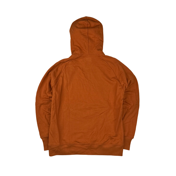 CP Company Orange Cotton Goggle Pullover Hoodie - Large