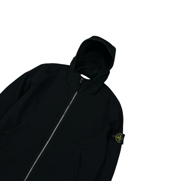 Stone Island 2019 Black Light Soft Shell R Jacket - Small