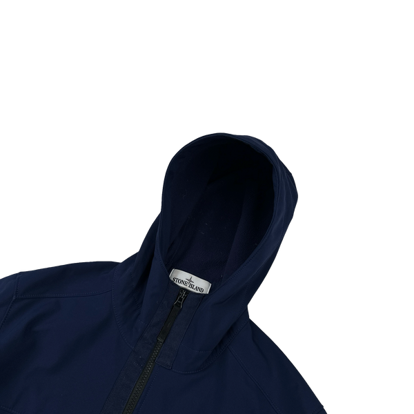 Stone Island 2018 Navy Soft Shell R Jacket - Large