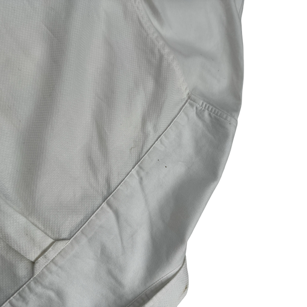 Fred Perry White Buttoned Short Sleeve Shirt - Large