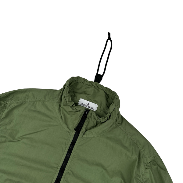 Stone Island 2023 Green Cotton Smock Overshirt - Large