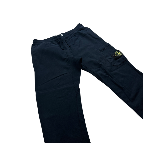 Stone Island Navy Cotton Tracksuit Bottoms - Large