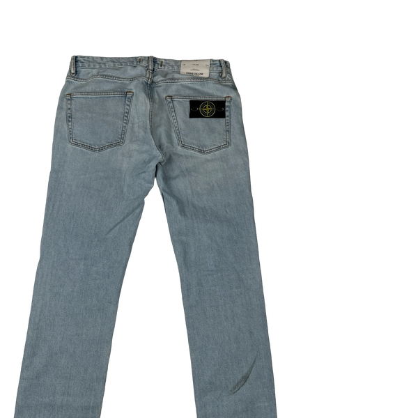 Stone Island 2017 Light Wash Slim Fit Denim Jeans - 32"