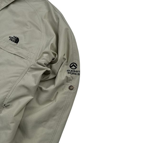 North Face Summit Series Cream Lightweight Soft Shell Overshirt - XL