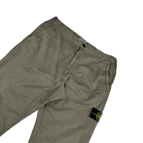 Stone Island 2018 Khaki RE T Cargo Trousers - Large