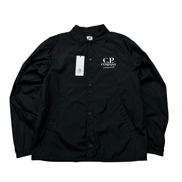 CP Company Cinquanta Nylon Spellout Coach Jacket - Large