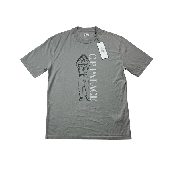 CP Company X Palace Grey Graphic Chester Perry T Shirt - Medium