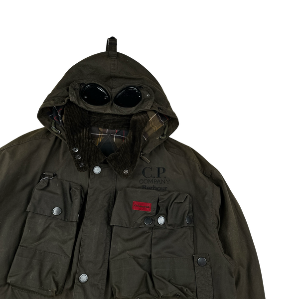 CP Company x Barbour Multi Pocket 500 Mille Waxed Jacket - Large