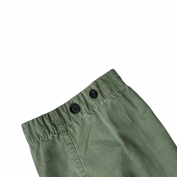 Stone Island 2022 Green Brushed Cotton Zipped Overshirt - XL