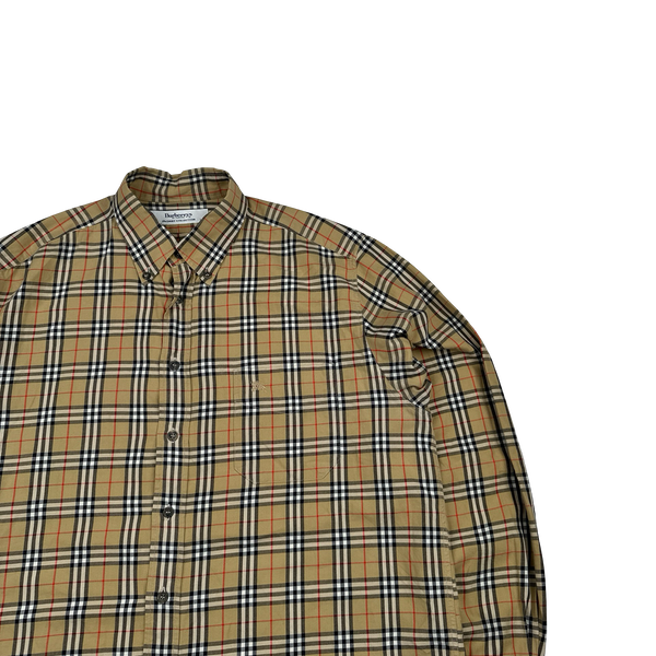 Burberry Nova Check Button Up Shirt - Large