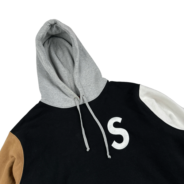 Supreme Colour Block S Spellout Pullover Hoodie - Large