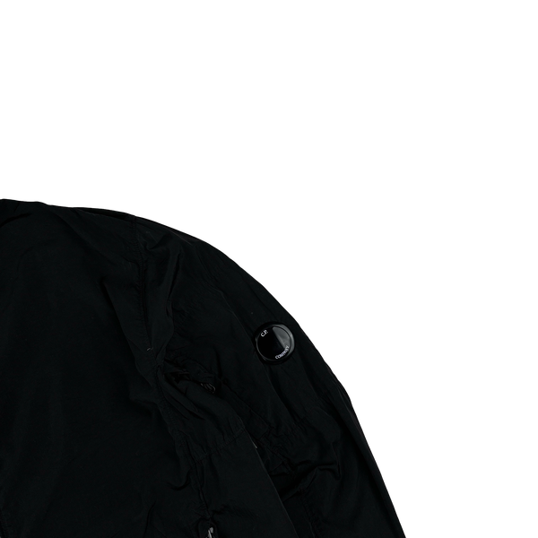 CP Company Black Chrome Nylon Bomber Jacket - Medium