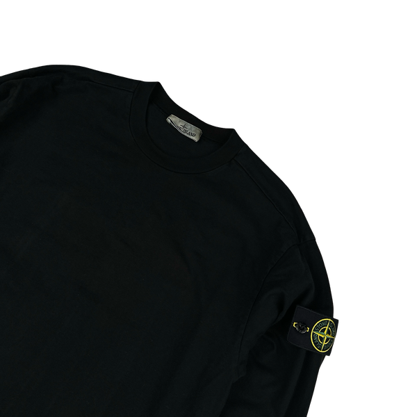 Stone Island 2022 Black Crewneck Sweatshirt - Medium