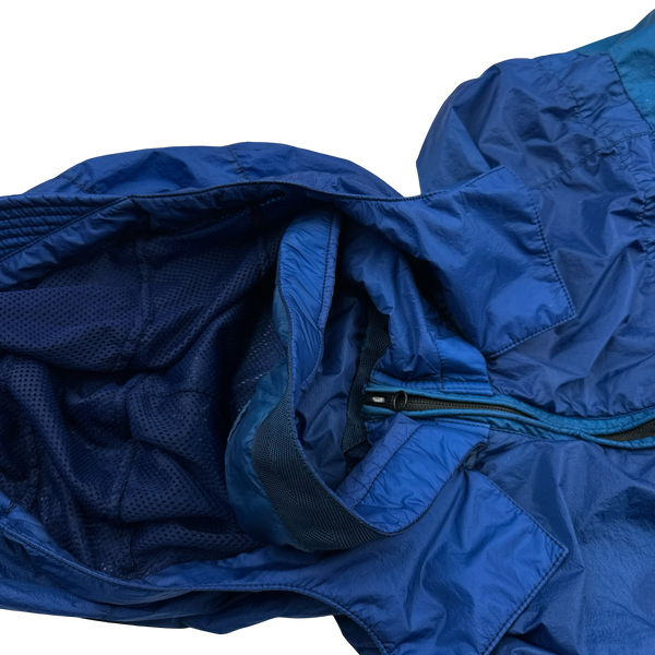 Stone Island x Nike Blue Hyperlight Membrana Windrunner Jacket - Small