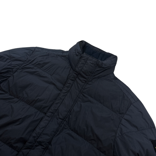 Stone Island 2016 Navy Garment Dyed Crinkle Reps Down Puffer Jacket - 3XL