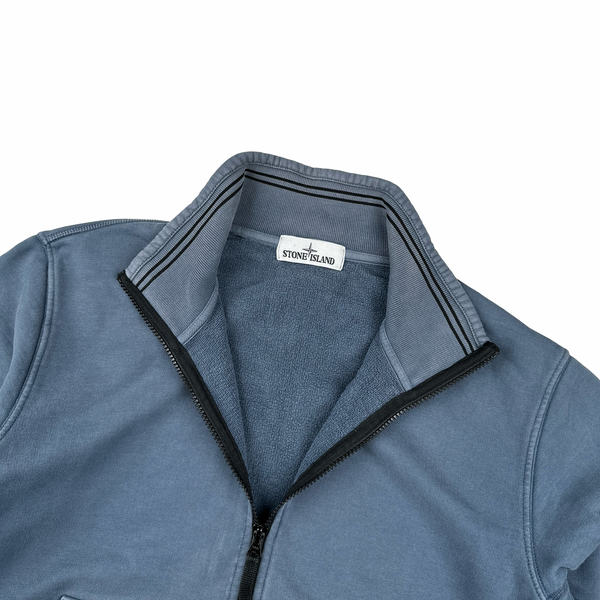 Stone Island 2016 Blue Zipped High Neck Jumper - XL