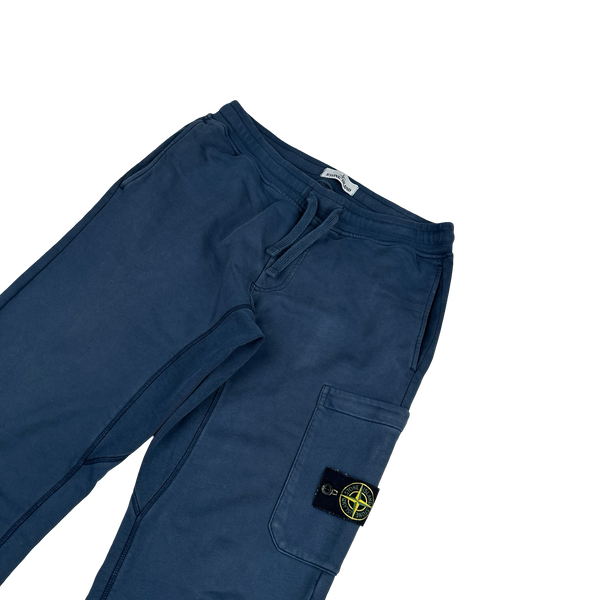 Stone Island 2019 Blue Slim Fit Cotton Joggers - Medium