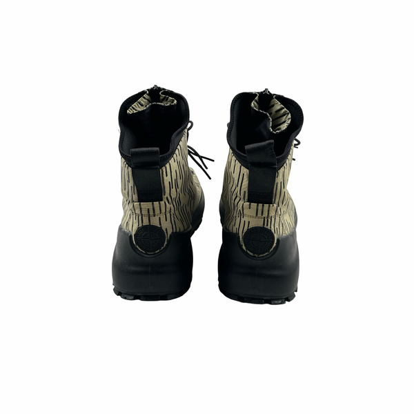 Stone Island Rain Camo High Top Boot Trainers - UK 9