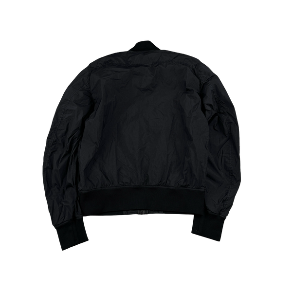Stone Island 2017 Black Garment Dyed Crinkle Reps Jacket - Small