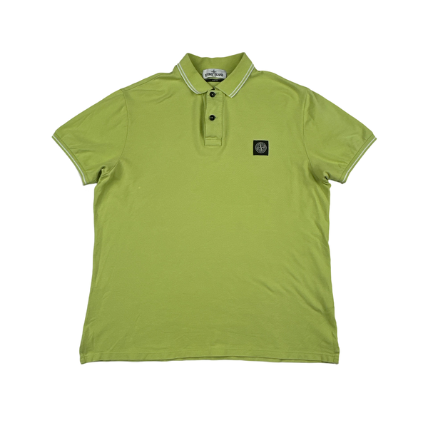 Stone Island 2018 Yellow Green Polo Top - XXL