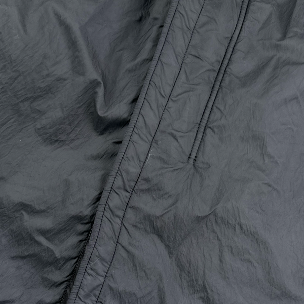 Stone Island 2010 Black Heavyweight Wool Lined Trench Coat - XL