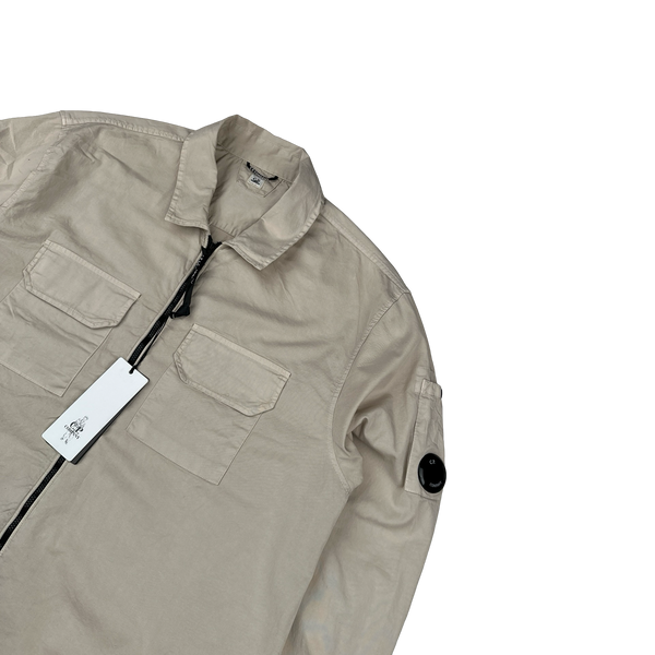 CP Company Light Pink Cotton Lens Viewer Overshirt - XXL
