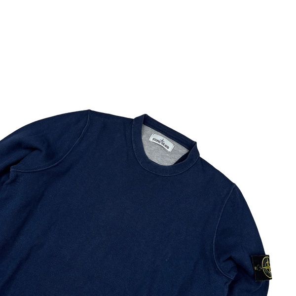 Stone Island Navy Cotton Lightweight Knit - Medium