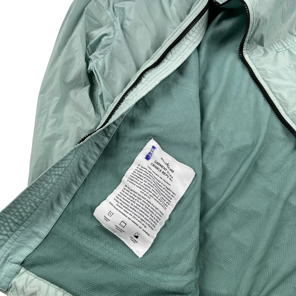 Stone Island 2023 Teal Garment Dyed Crinkle Reps Jacket - Medium