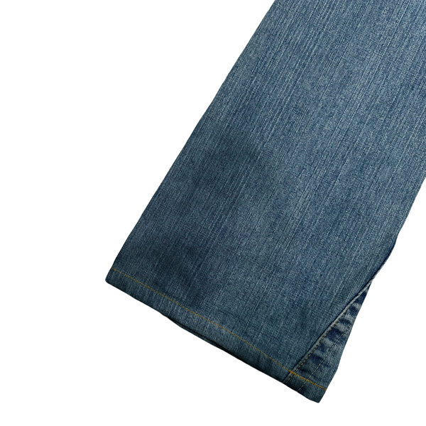 True Religion Joey Big T Light Wash Embroidered Jeans - Small