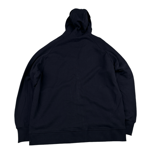 CP Company Navy Goggle Cotton Zip Up Hoodie - XXL