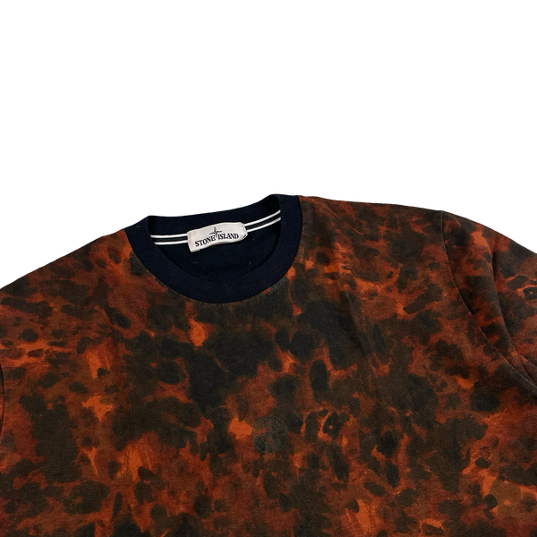 Stone Island 2014 Lava Camo Garment Dyed T Shirt - XL