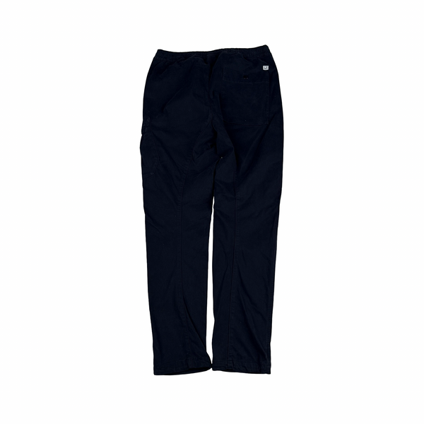 CP Company Navy Stretch Satin Cargo Trousers - 30"