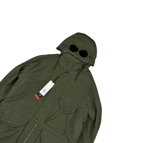 CP Company Khaki Dyshell Polartec Lined Goggle Field Jacket - Small, Medium, Large, 3XL