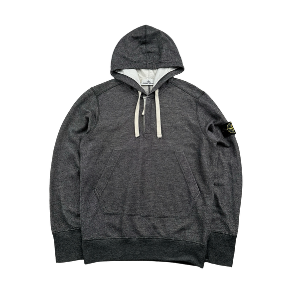 Stone Island 2015 Grey Cotton Marl Zipped Hoodie Medium Mat s Island