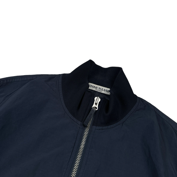 Stone Island 2010 Navy Cotton Blend Bomber Jacket - XL