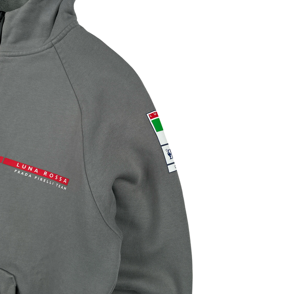 Prada Luna Rossa 37th Americas Cup Barcelona Spellout Zipped Hoodie - Medium