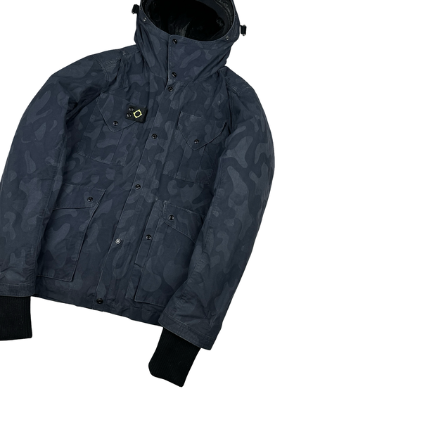 Ma Strum Navy Camo Multi Pocket Lined Jacket - Medium