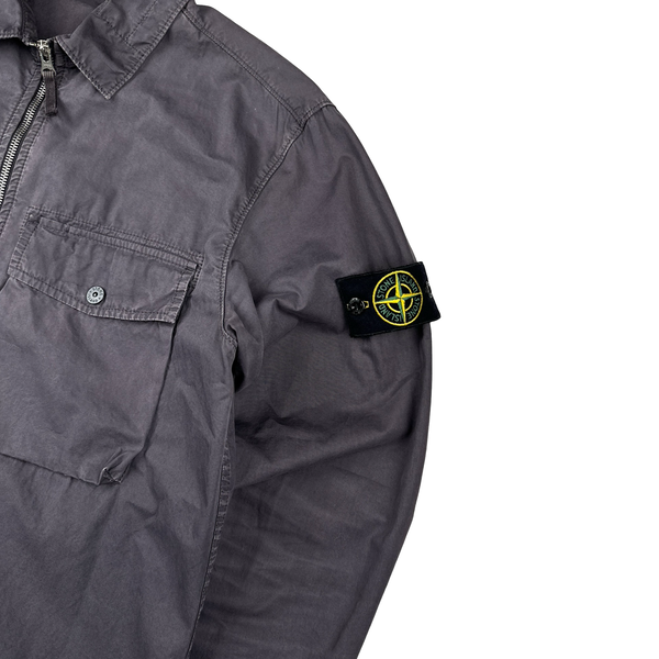 Stone Island 2019 Lilac Cotton Overshirt - Large