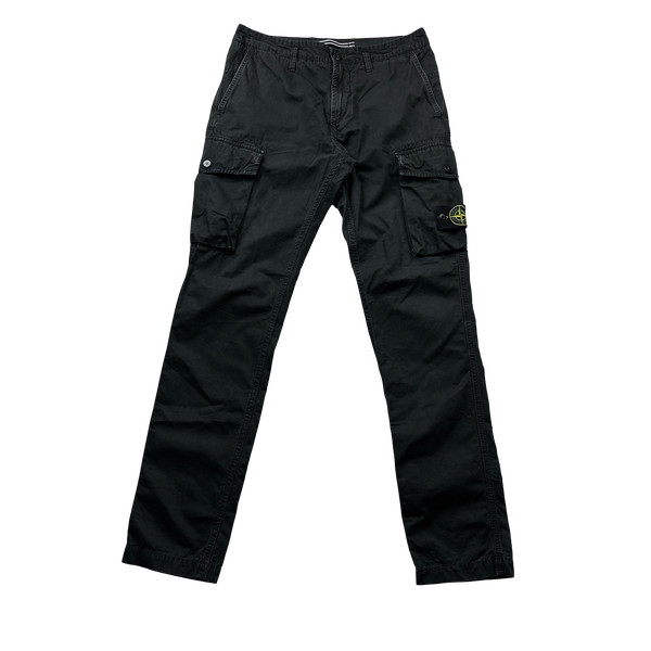 Stone Island Black SL Cotton Cargos - 30"