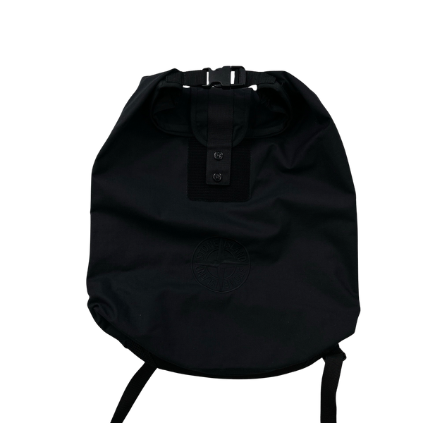 Stone Island 2022 Black Compass Spellout Backpack