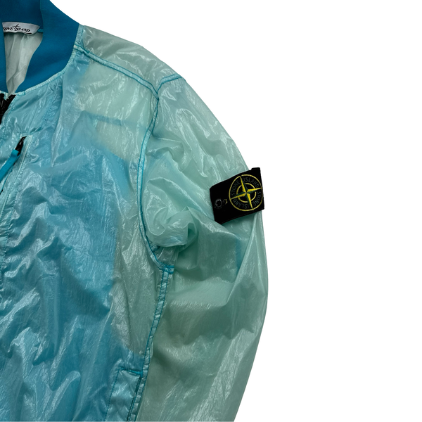 Stone Island 2021 Blue Lucido TC Bomber Jacket - Large